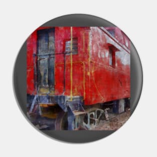 Old Red Caboose Pin