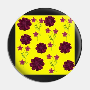 Yellow floral Pin