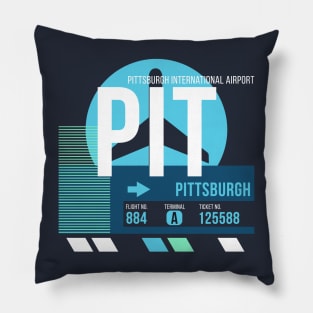 Pittsburgh (PIT) Airport // Sunset Baggage Tag Pillow