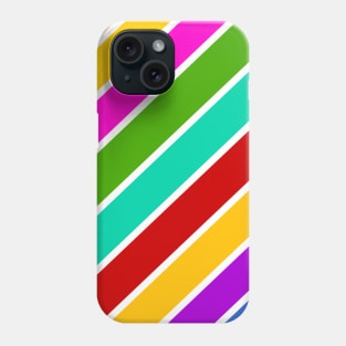 Retro stripes colorful candy pattern Phone Case