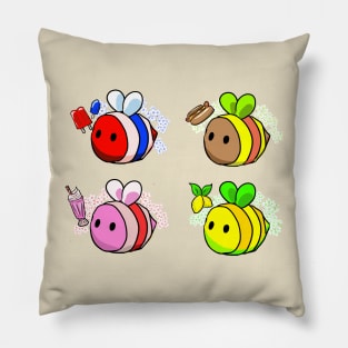 Full Set of Summer Treats Bees 2 Pillow