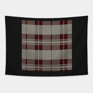 Winter Aesthetic Arable 2 Hand Drawn Textured Plaid Pattern Tapestry