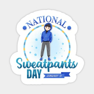 Sweatpants Day Boy Magnet