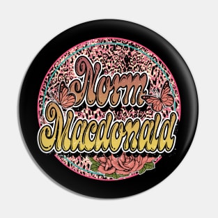 Graphic Proud Name Norm Flower Birthday 70s 80s 90s Vintage Styles Pin