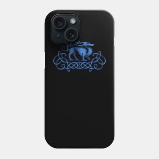 Pictish Dragon Blue Phone Case