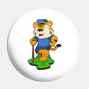 Tiger Baseball Baseball bat Pin