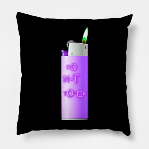 Purple Lighter Pillow by ROLLIE MC SCROLLIE