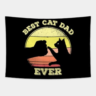 Best Cat Dad Ever Cat Lover Tapestry