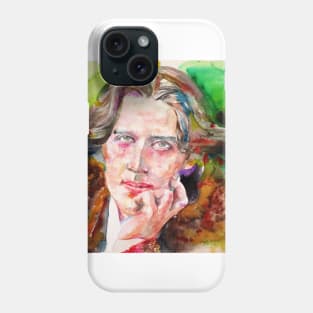 OSCAR WILDE watercolor portrait .17 Phone Case