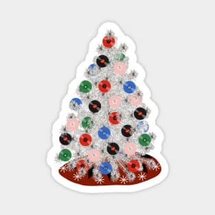 Aluminium Vinyl Record Tree Magnet