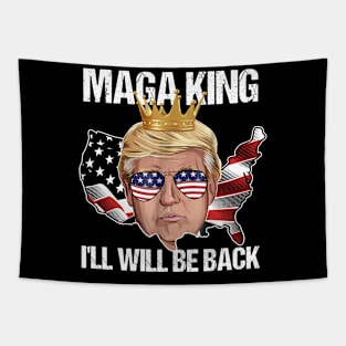 Maga King I Will Be Back Trump USA Tapestry