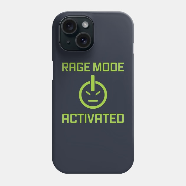 Rage Mode Activated (green) Phone Case by bryankremkau