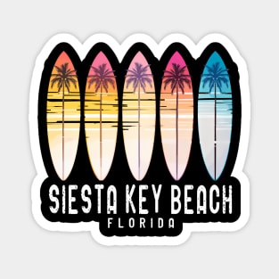 Retro Siesta Key Beach Florida Surfer Surfing Magnet