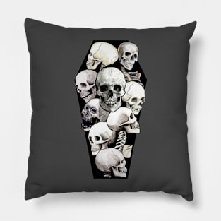 Skull Coffin Pillow
