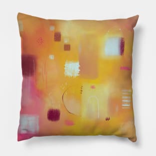 Allotment Abstract Painting Pillow