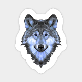 Wolfie In Blue Magnet