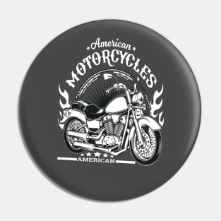 American Motorcycle Biker Style Pin