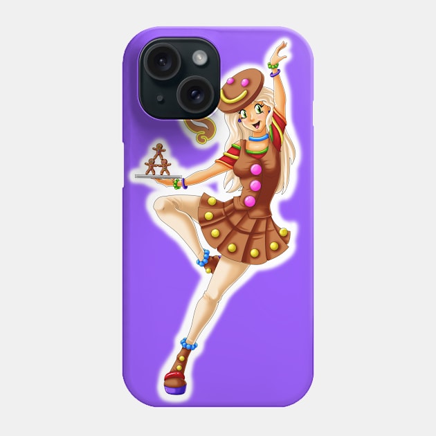 Gingerbread - Sweet Fairies Phone Case by Louisalulu Arts