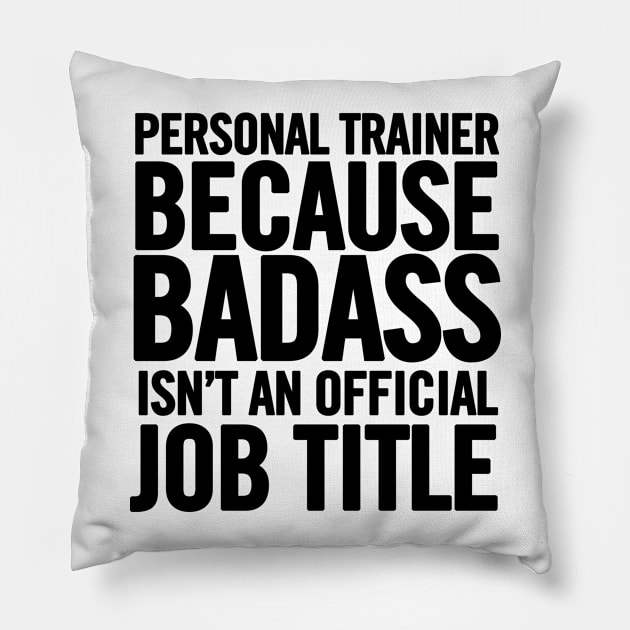 Personal Trainer Pillow by sergiovarela