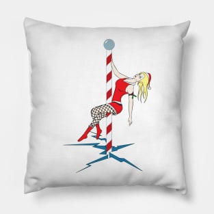 Christmas Santa North Pole Dancer Pillow