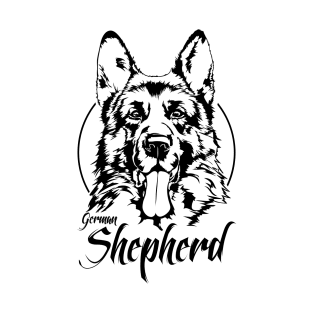 German Shepherd dog portrait T-Shirt