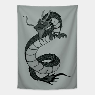 Smokey Serpent Dragon Tapestry