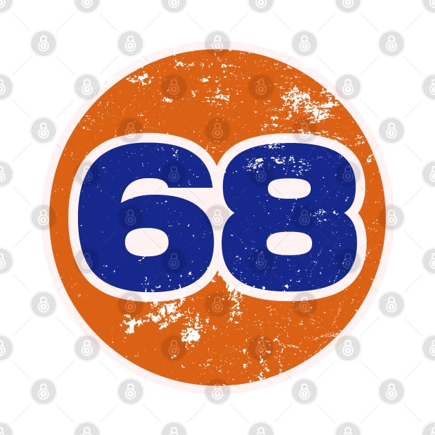 68 Vintage Number by Wishing Well