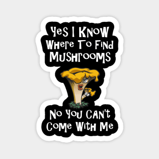 Mushroom Lovers Mushroom Hunters Foragers Gift Magnet