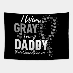 Brain Cancer Glioblastoma Awareness Dad Warrior Brain Tumor Tapestry