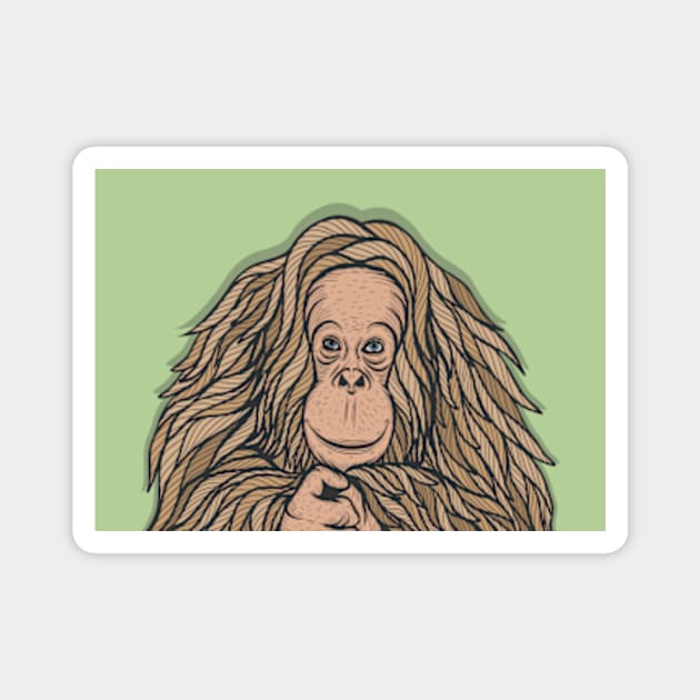 Orangutan Magnet by milhad