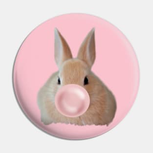 Bubble gum Bunny Pin