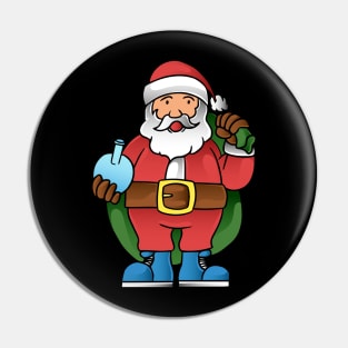 cute santa with bong gift Pin
