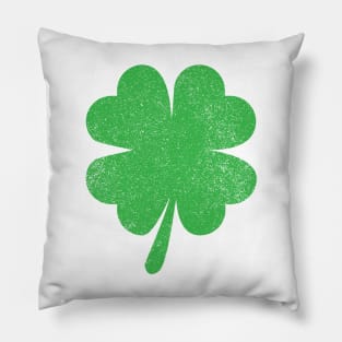 Vintage Four Leaf Clover Pillow