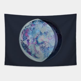 Paintslick moon Tapestry