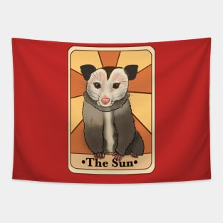 Opossum Sun Tarot Tapestry