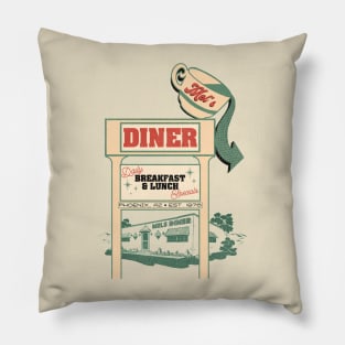 Mel's Diner Pillow