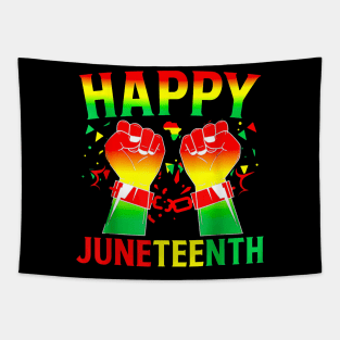 Happy Juneteenth Tapestry