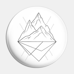 Mountain Lines Pin