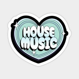 HOUSE MUSIC  - Y2K Heart (Teal) Magnet