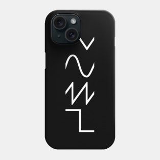 ANALOG SYNTHESIZER SINUS SAW SQUARE TRIANGLE WAVEFORM #2 Phone Case