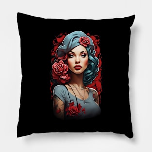 Pin Up Modern Classic Art Pillow