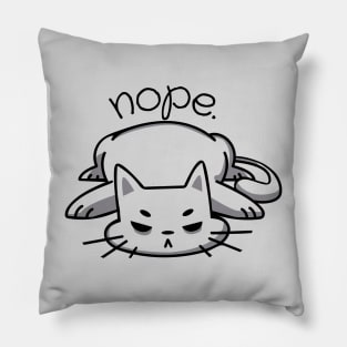 Nope Cat Pillow