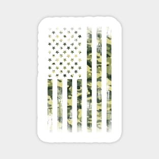 Camo American Flag Military Vintage Magnet