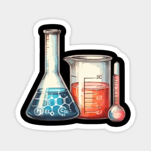 Chemistry Lab Beakers Magnet