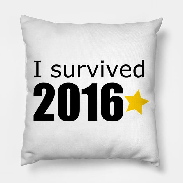 I Survived 2016 Pillow by Dexterra