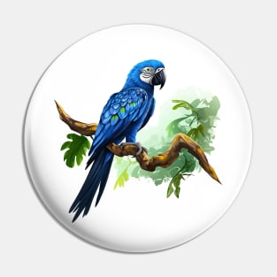 Hyacinth Macaw Pin