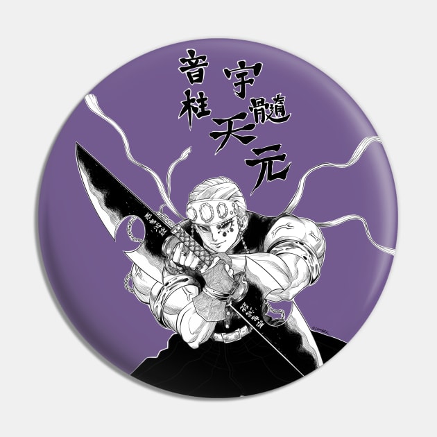 Uzui Tengen - Demon Slayer Pin by q10mark