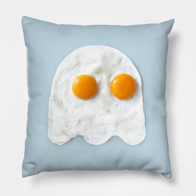 Spooky Side Up Pillow by melmike