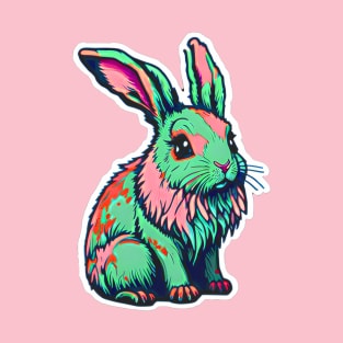 Pink & Green Bunny T-Shirt