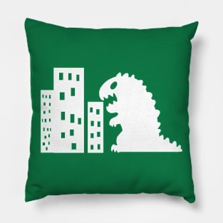 Monster attack (white) Pillow